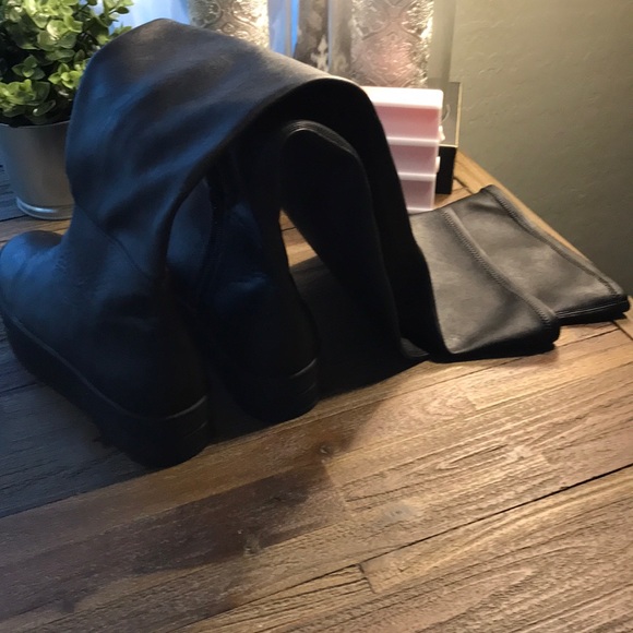 Lust for Life Platform OTK Vegan Leather Boots NWT - Picture 4 of 8